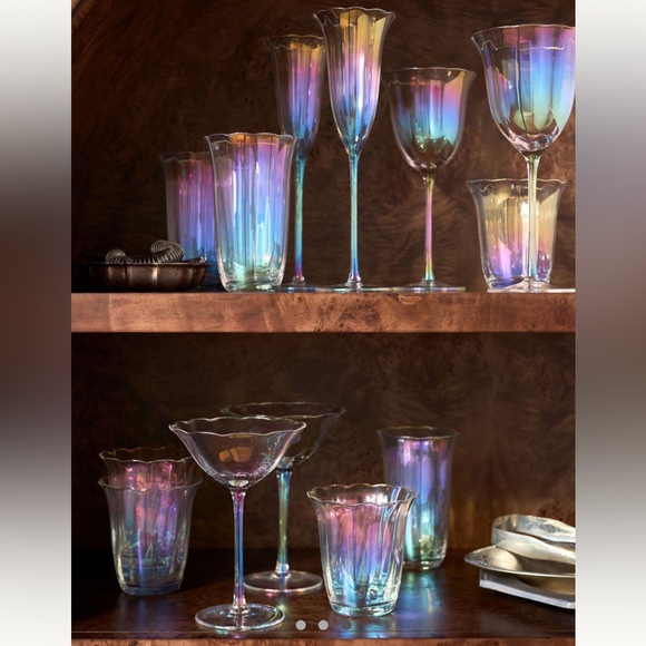 Anthropologie Fleur Coupe Glasses - Thumbnail 3